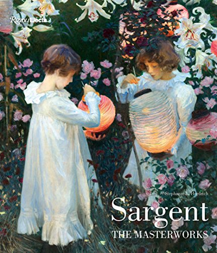 Book cover featuring John Singer Sargent's painting of two girls lighting paper lanterns in flowers.