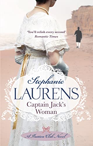 Book cover: woman in Regency dress on a beach, title “Captain Jack’s Woman”.