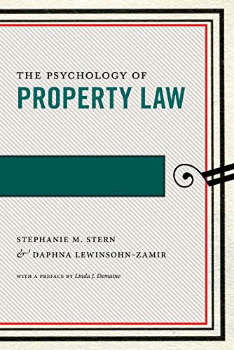 Book cover: "The Psychology of Property Law" by Stern & Lewinsohn-Zamir.
