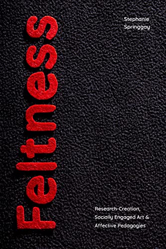 Book cover: "Feltness" in red letters on a black textured background.