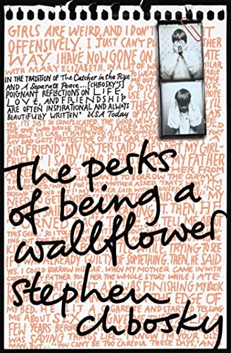 Book cover with handwritten text background, two small photos of a boy, and title.