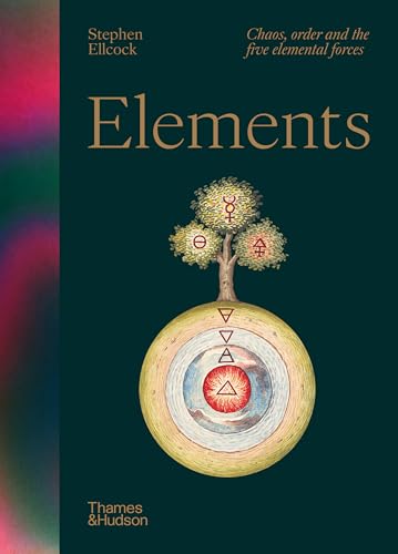 Book cover for āElementsā featuring a tree with alchemical symbols.