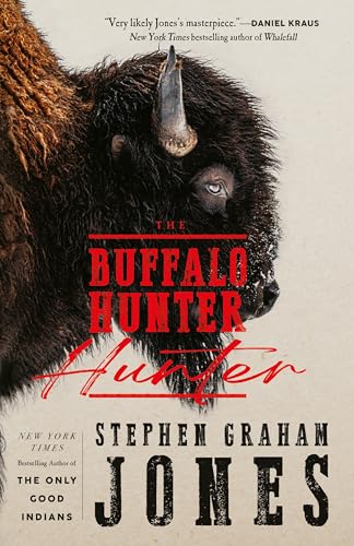 Book cover featuring a close-up of a bison head against a light background.