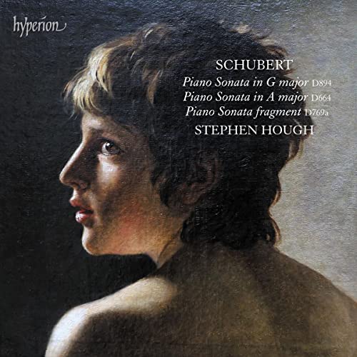 CD cover featuring a portrait of Franz Schubert and text details.