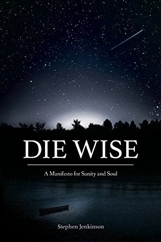 Book cover: "Die Wise" with a dark, starry night landscape.