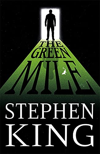 Book cover for The Green Mile by Stephen King showing a man in a doorway.