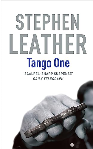 Book cover for "Tango One" by Stephen Leather, featuring a hand with brass knuckles.