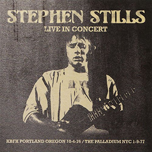 Stephen Stills album cover: sepia-toned portrait of musician with guitar.