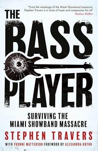Book cover: "The Bass Player," depicting a shattered guitar and title.