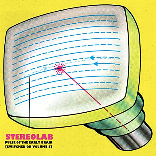Vintage television with radiating lines and the album title "Stereolab".