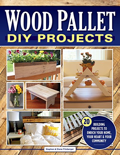 Book cover featuring DIY projects made from reclaimed wood pallets.