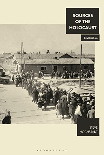 Book cover depicting a line of people, likely prisoners, during the Holocaust.