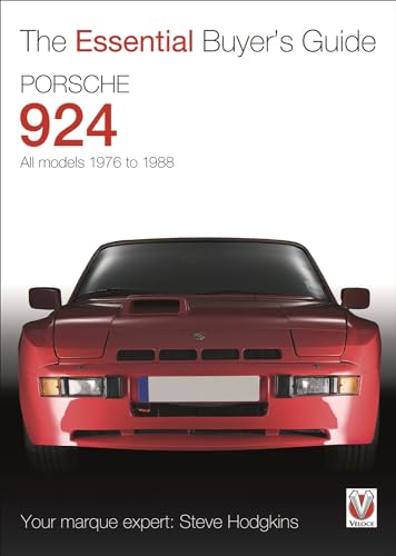 Red Porsche 924 car on cover of a buyer’s guide book.