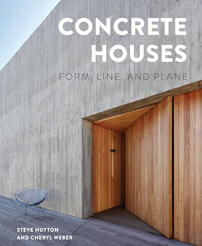 Book cover: "Concrete Houses" featuring a modern concrete and wood building.