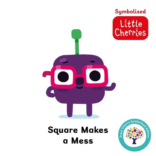 Purple square character with red glasses and a green sprout on head.