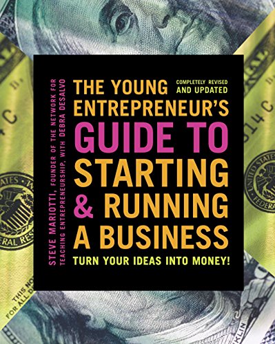 Black book cover with yellow text about starting and running a business.