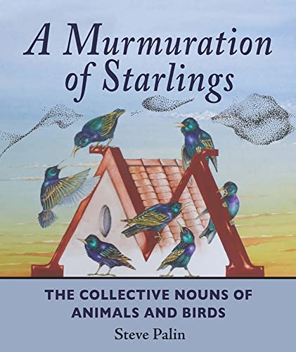 Book cover showing iridescent starlings perched on a large letter M against a sky.