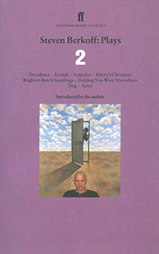 Book cover for “Steven Berkoff: Plays 2” with a surrealist image.