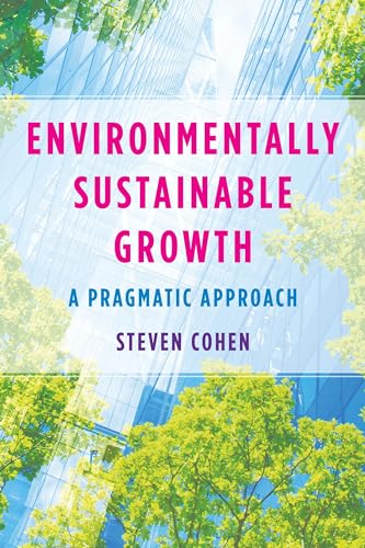 Book cover: “Environmentally Sustainable Growth” with building and tree imagery.