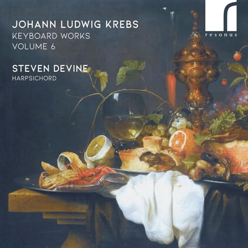 CD cover featuring a still life painting of fruit, flowers, and objects.