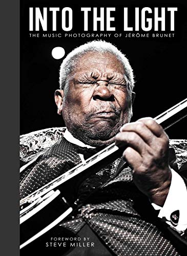 Book cover featuring a black and white portrait of a trombone player.