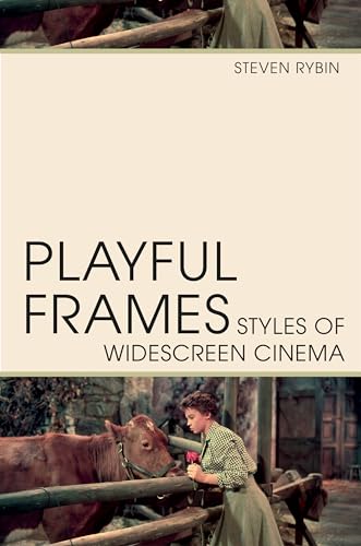 Book cover: "Playful Frames" with a film still of a woman and cow.