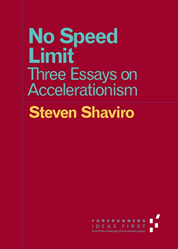 Book cover: "No Speed Limit" by Steven Shaviro, red background.