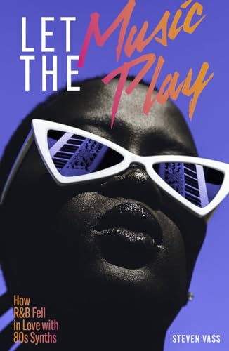 Book cover featuring a person wearing reflective sunglasses with synth waveforms.
