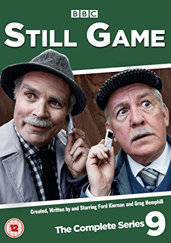 Still Game" Series 9 DVD cover featuring Jack and Victor with mobile phones.