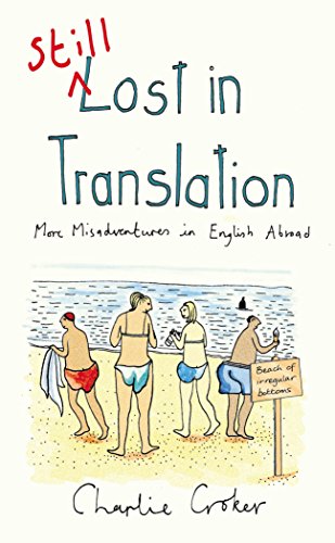 Book cover: "Still Lost in Translation" with beach scene illustration.