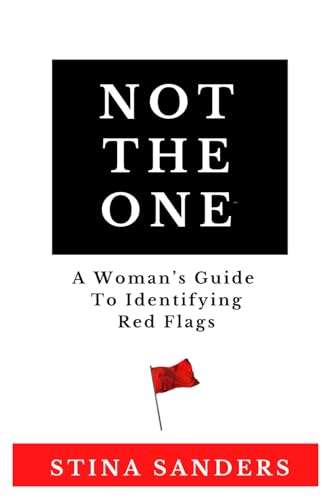 Book cover with white text on black, a red flag, and author’s name.