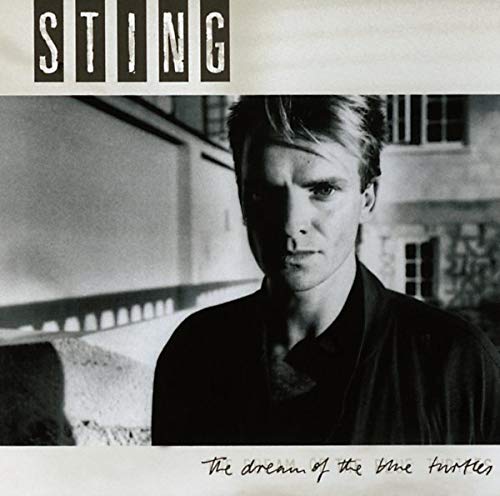 Black and white album cover featuring a portrait of Sting.