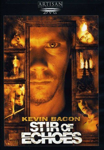 Stir of Echoes" DVD cover with Kevin Bacon’s face and ghostly figures.
