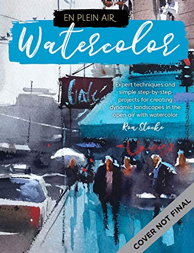 Book cover showing a watercolor painting of a rainy city street with pedestrians.