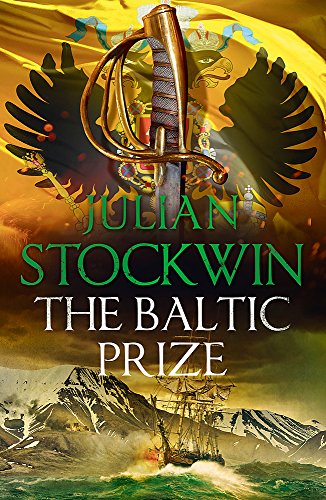 Book cover: sailing ship, sword, and crest against a stormy seascape.