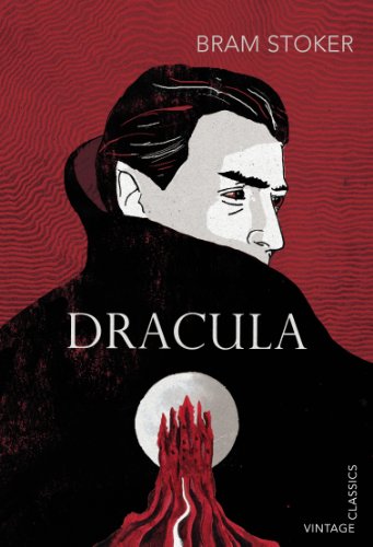 Book cover showing a pale man in a black cloak against a red background.