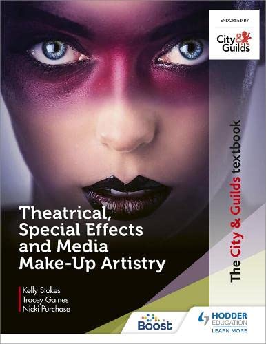Textbook cover featuring a model with dramatic special effects makeup.