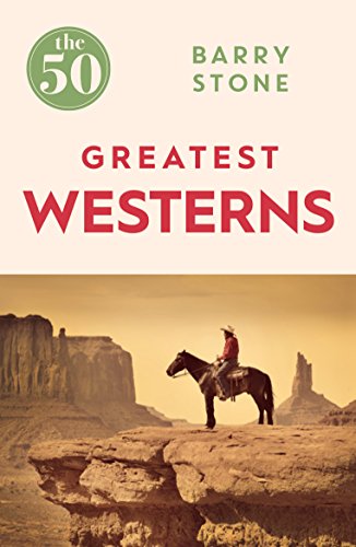Book cover: "The 50 Greatest Westerns" with a cowboy on horseback.