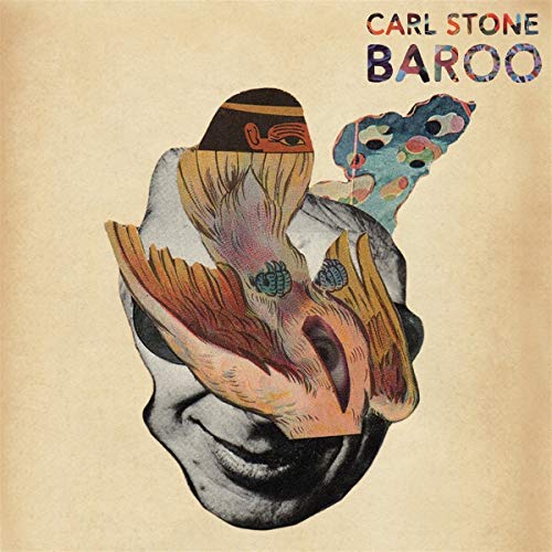 CD cover for Carl Stone’s “Baroo” featuring abstract collage artwork.