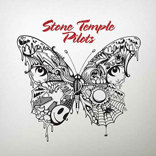 Stone Temple Pilots album cover: detailed butterfly illustration with eyes.