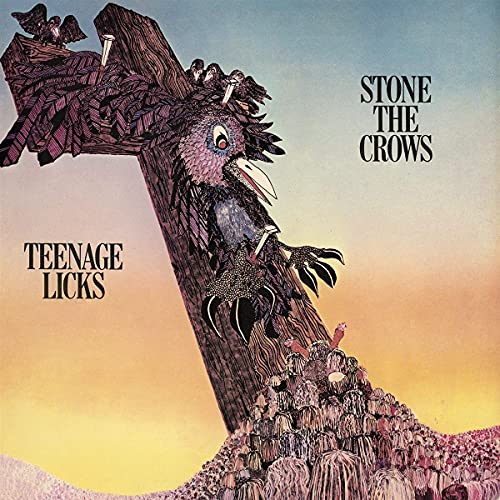 Album cover art featuring a large crow perched on a wooden cross.