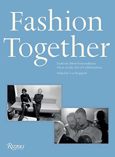 Book cover featuring fashion designers in black and white photographs.