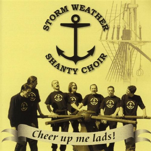 "CD cover featuring men pulling on a rope, with anchor logo and text."