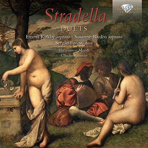 CD cover for Stradella’s “Duets” featuring classical painting imagery.