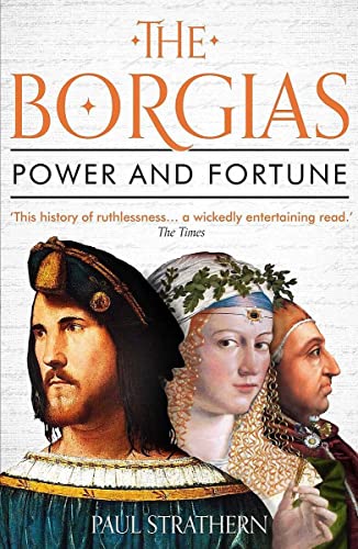 Book cover featuring portraits of Renaissance-era figures, "The Borgias.