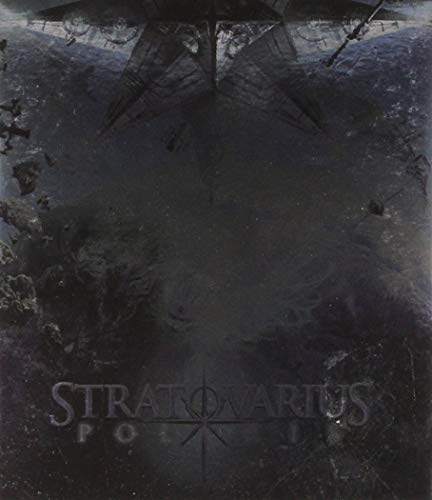 Stratovarius “Polaris” CD cover: dark, abstract, star-shaped design with band name.