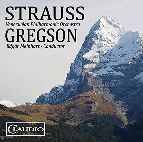 Blu-ray cover for Strauss’ “Ein Heldenleben” featuring a mountain landscape.