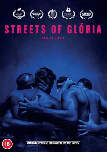 Streets of Gloria" DVD cover featuring three men embracing, awards logos, and age rating.