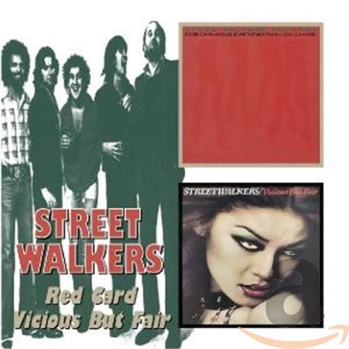 CD cover for "Streetwalkers - Red Card/Vicious But Fair" featuring band photos.