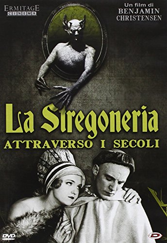 DVD cover for “Stregoneria Attraverso I Secoli” featuring figures and ornate frames.